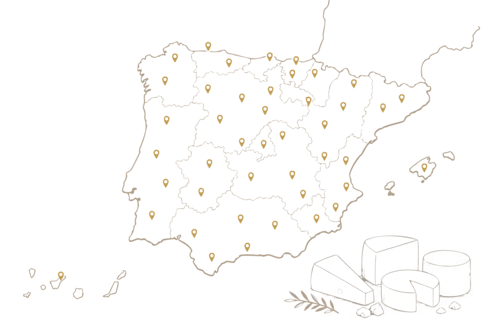 mapa la giua de los quesos